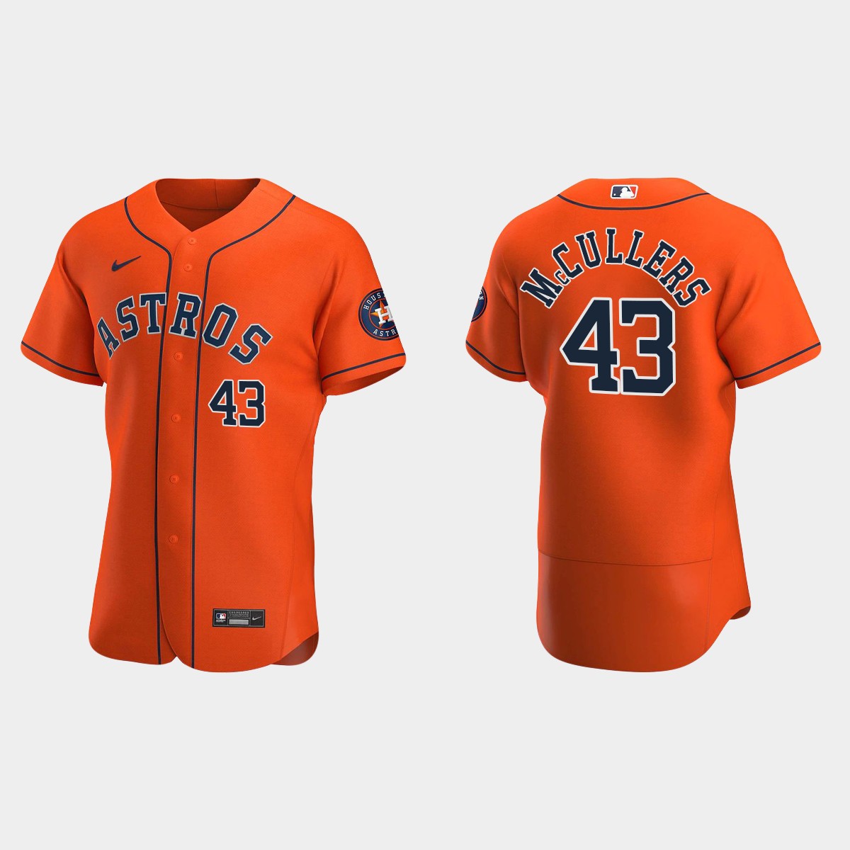 Houston Astros #43 Lance McCullers 2020 Alternate Jersey - Orange