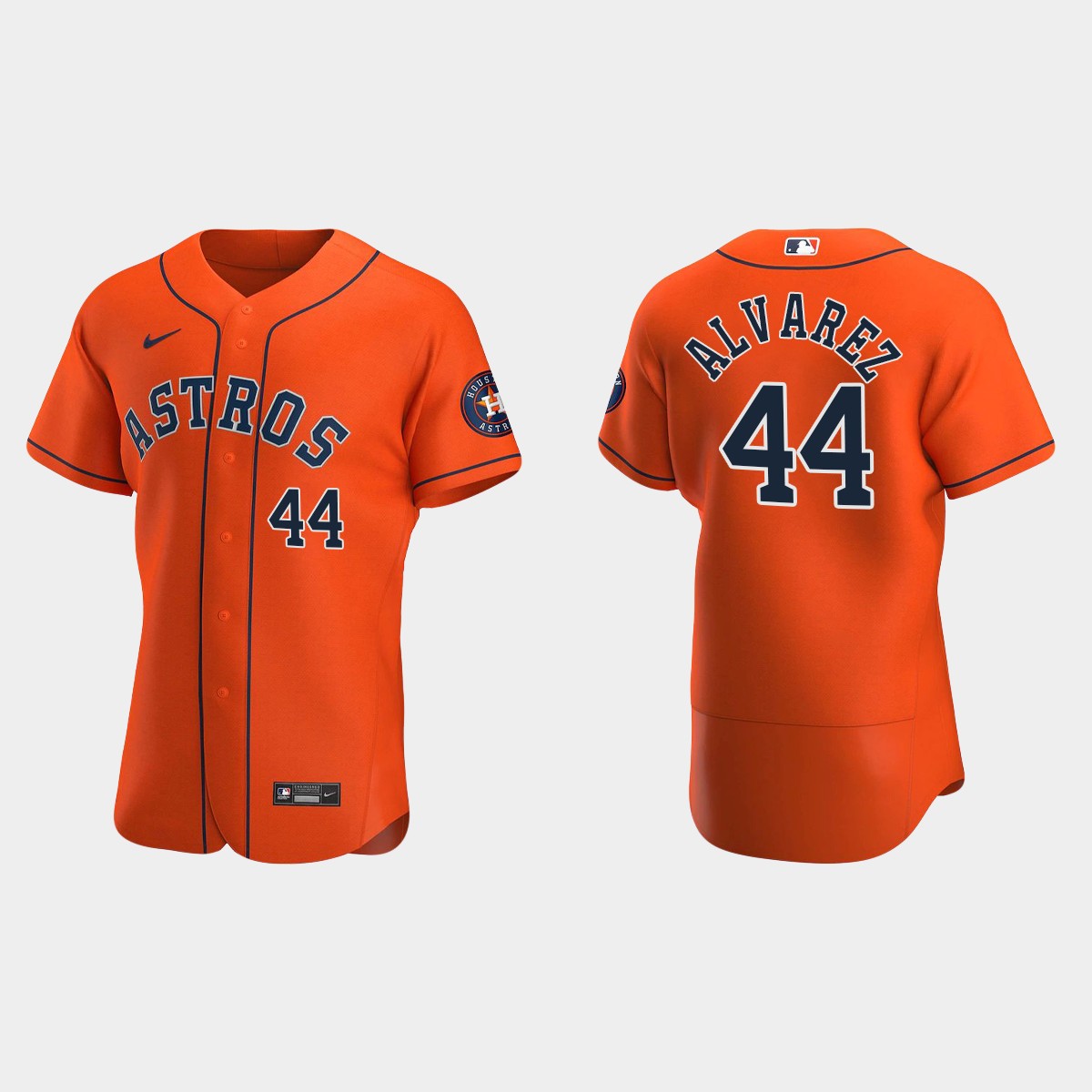 Houston Astros #44 Yordan Alvarez 2020 Alternate Jersey - Orange