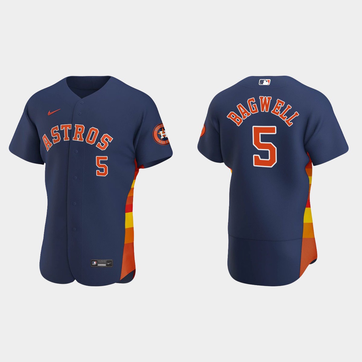 Houston Astros #5 Jeff Bagwell 2020 Alternate Jersey - Navy