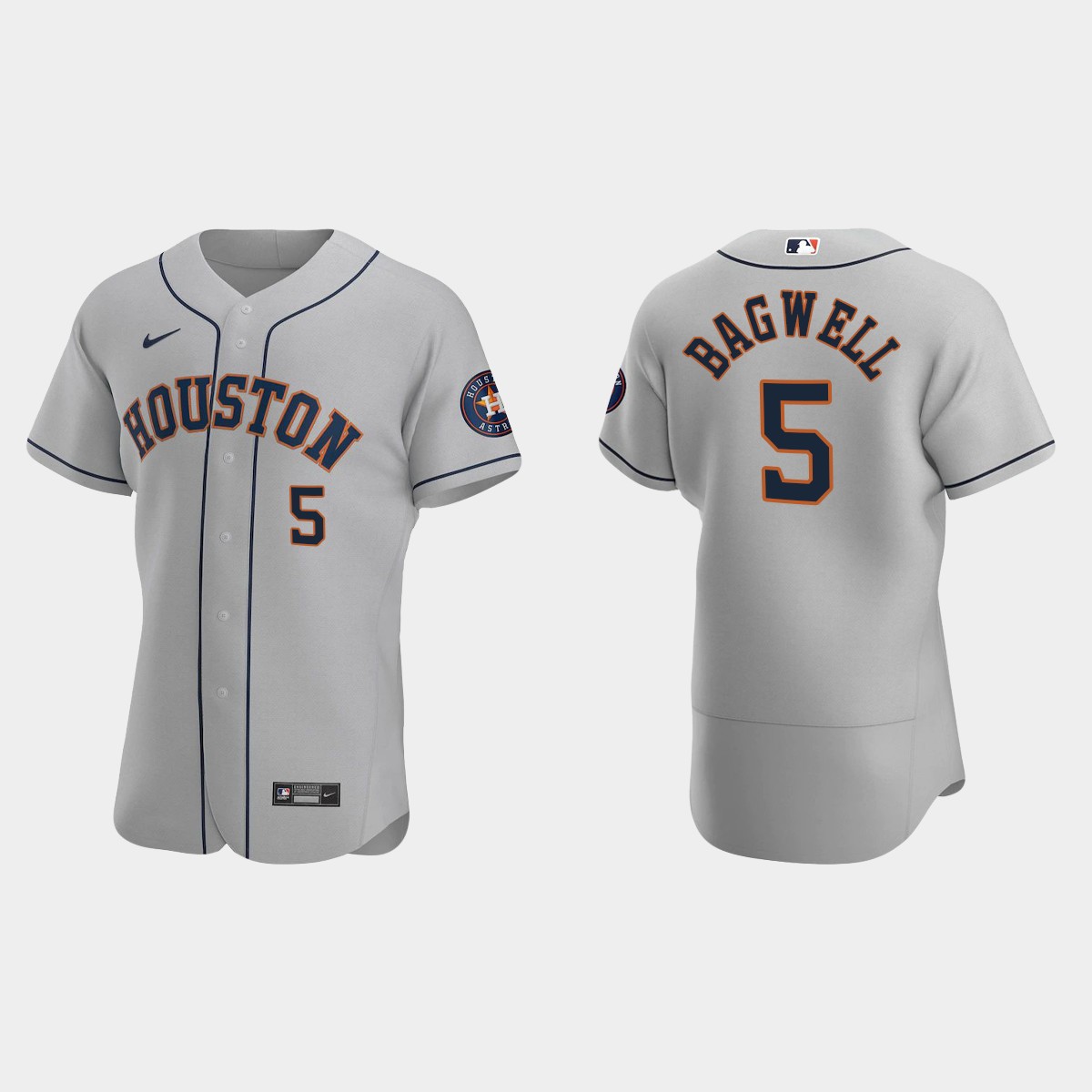 Houston Astros #5 Jeff Bagwell 2020 Road Jersey - Gray