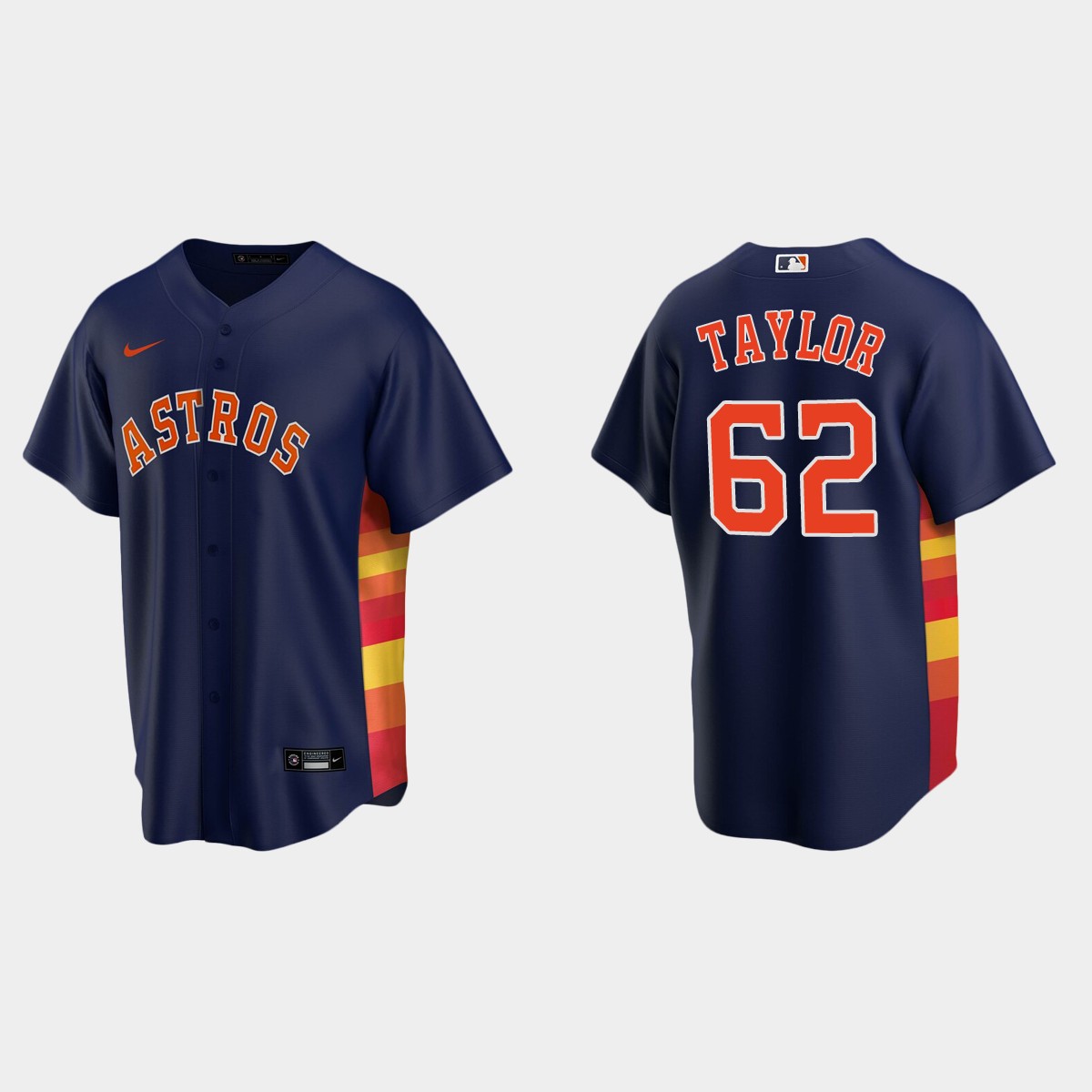 Houston Astros #62 Blake Taylor Alternate Jersey - Navy