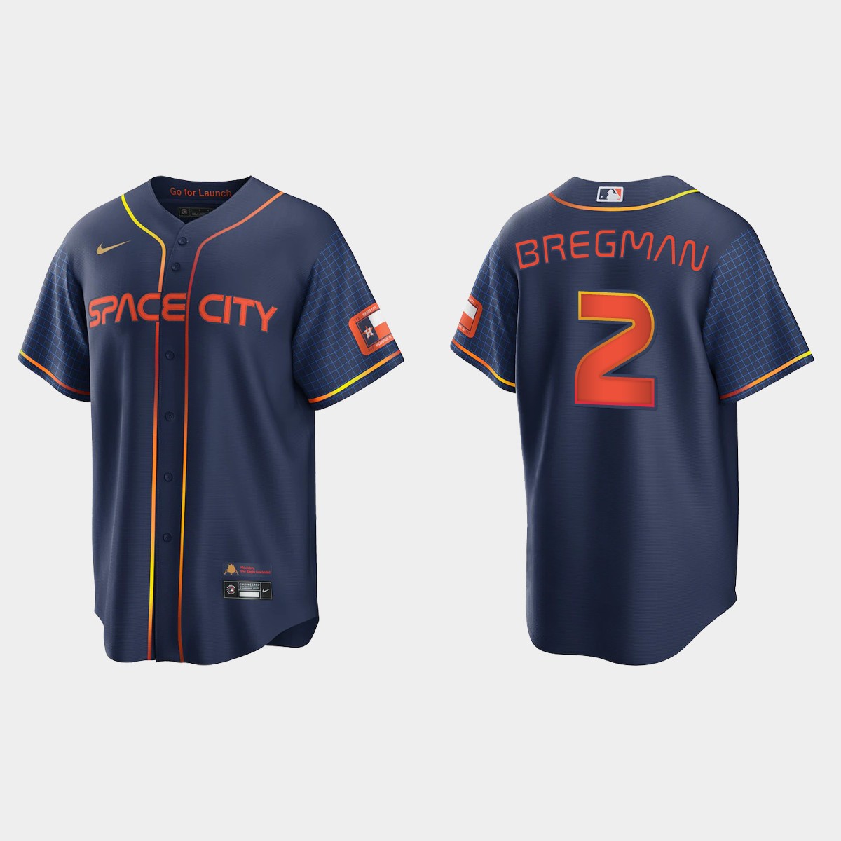 Houston Astros Alex Bregman 2022 City Connect Jersey - Navy