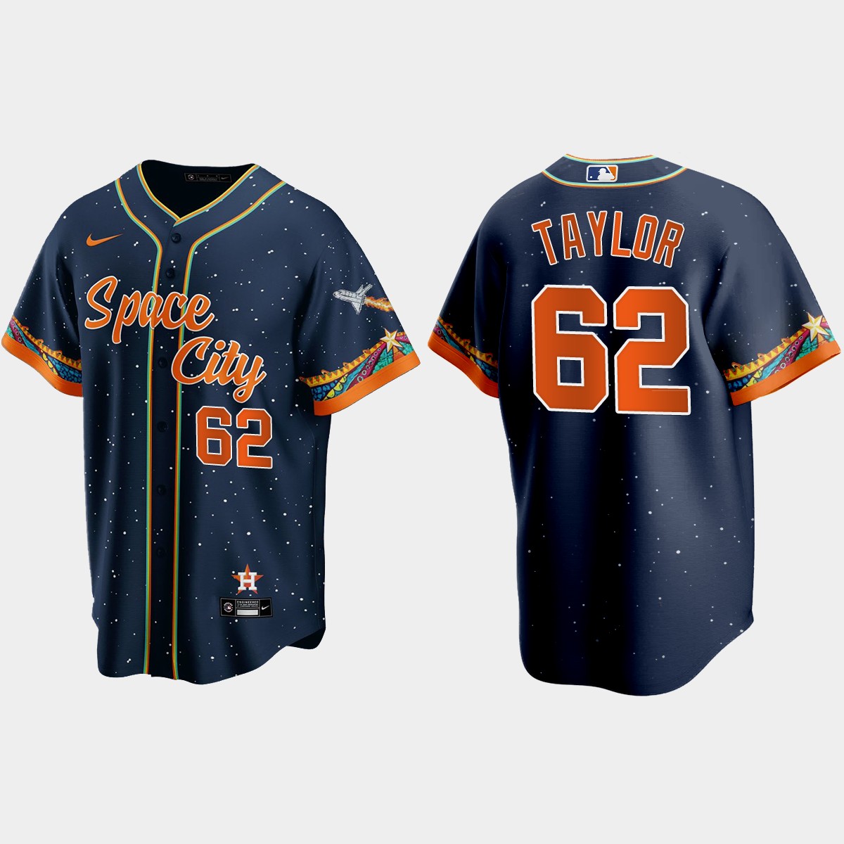 Houston Astros Blake Taylor 2021 City Connect Jersey - Navy