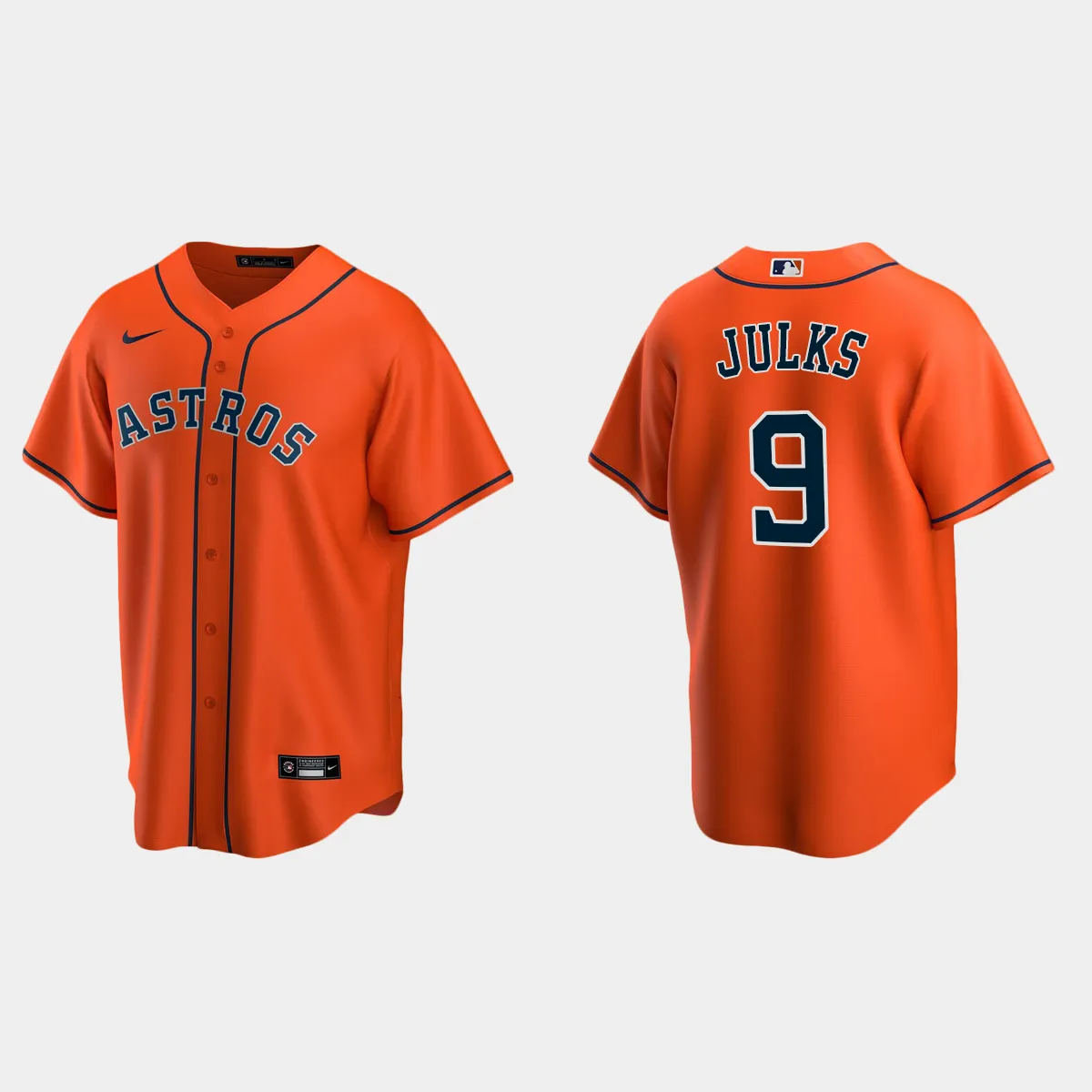Houston Astros Corey Julks Alternate Jersey - Orange