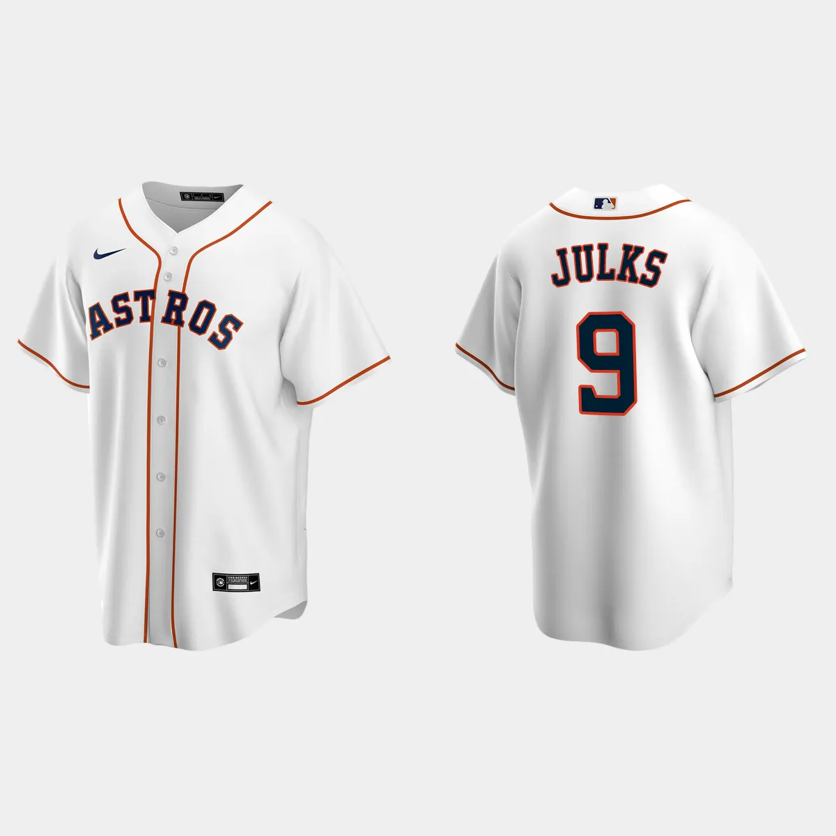 Houston Astros Corey Julks Home Jersey - White