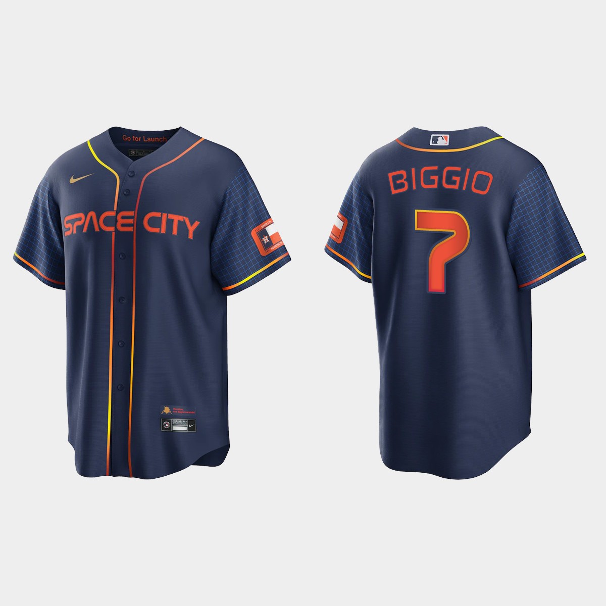 Houston Astros Craig Biggio 2022 City Connect Jersey - Navy