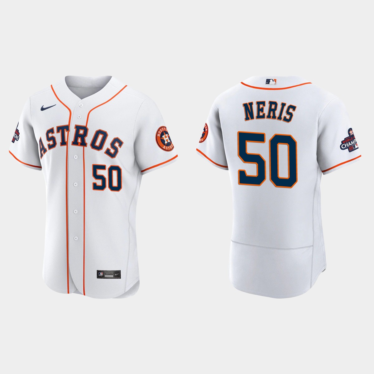 Houston Astros Hector Neris 2022 World Series Champions White Jersey