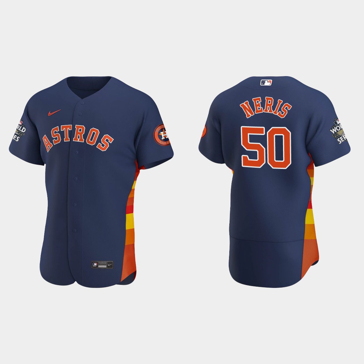 Houston Astros Hector Neris 2022 World Series Navy Jersey