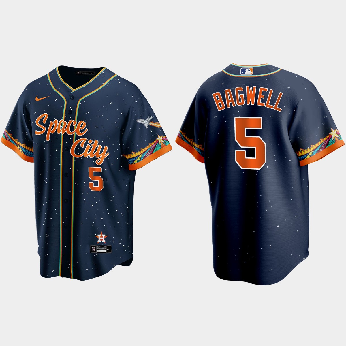 Houston Astros Jeff Bagwell 2021 City Connect Jersey - Navy
