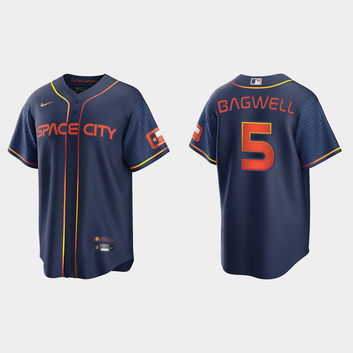 Houston Astros Jeff Bagwell 2022 City Connect Jersey - Navy