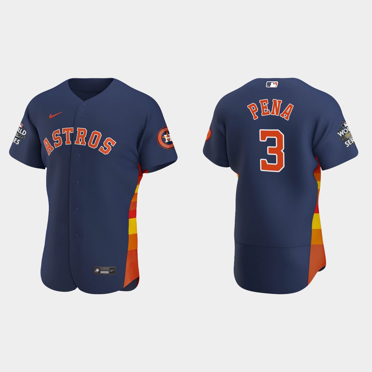 Houston Astros Jeremy Pena 2022 World Series Navy Jersey