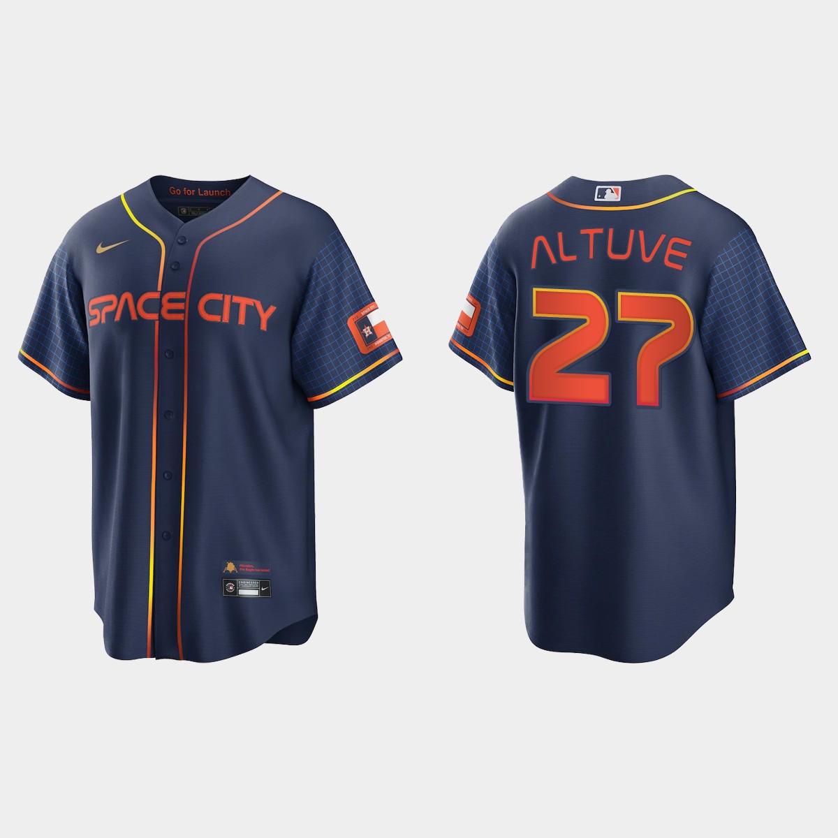 Houston Astros Jose Altuve 2022 City Connect Jersey - Navy