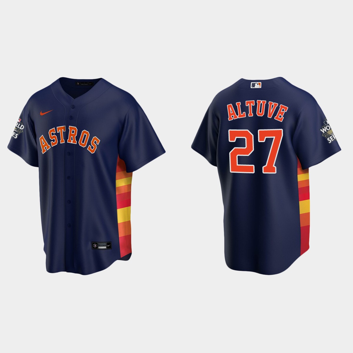 Houston Astros Jose Altuve 2022 World Series Navy Jersey