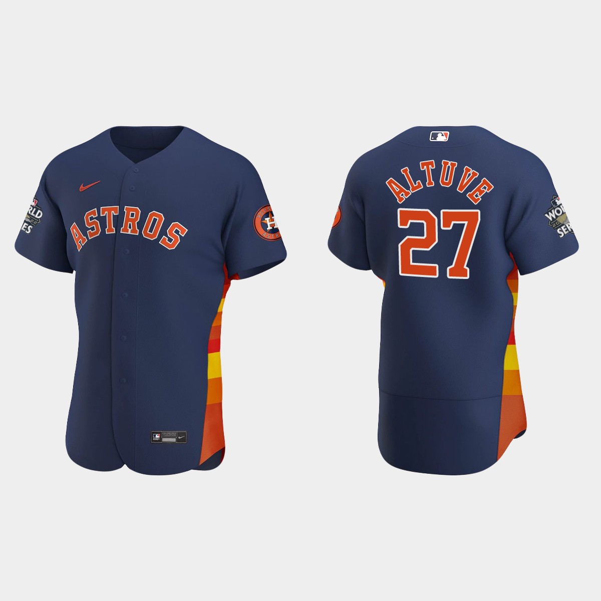 Houston Astros Jose Altuve 2022 World Series Navy Jersey