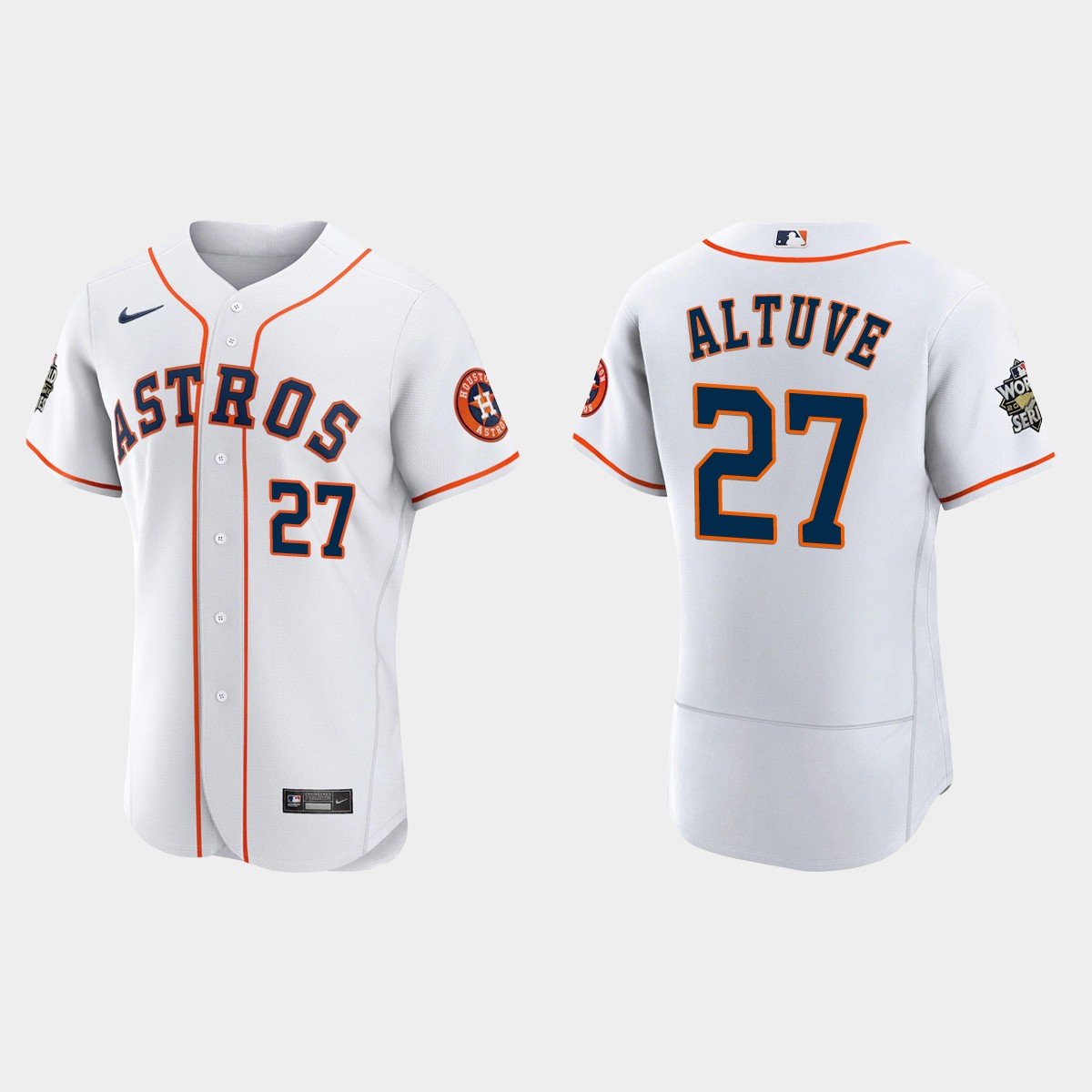 Houston Astros Jose Altuve 2022 World Series White Jersey