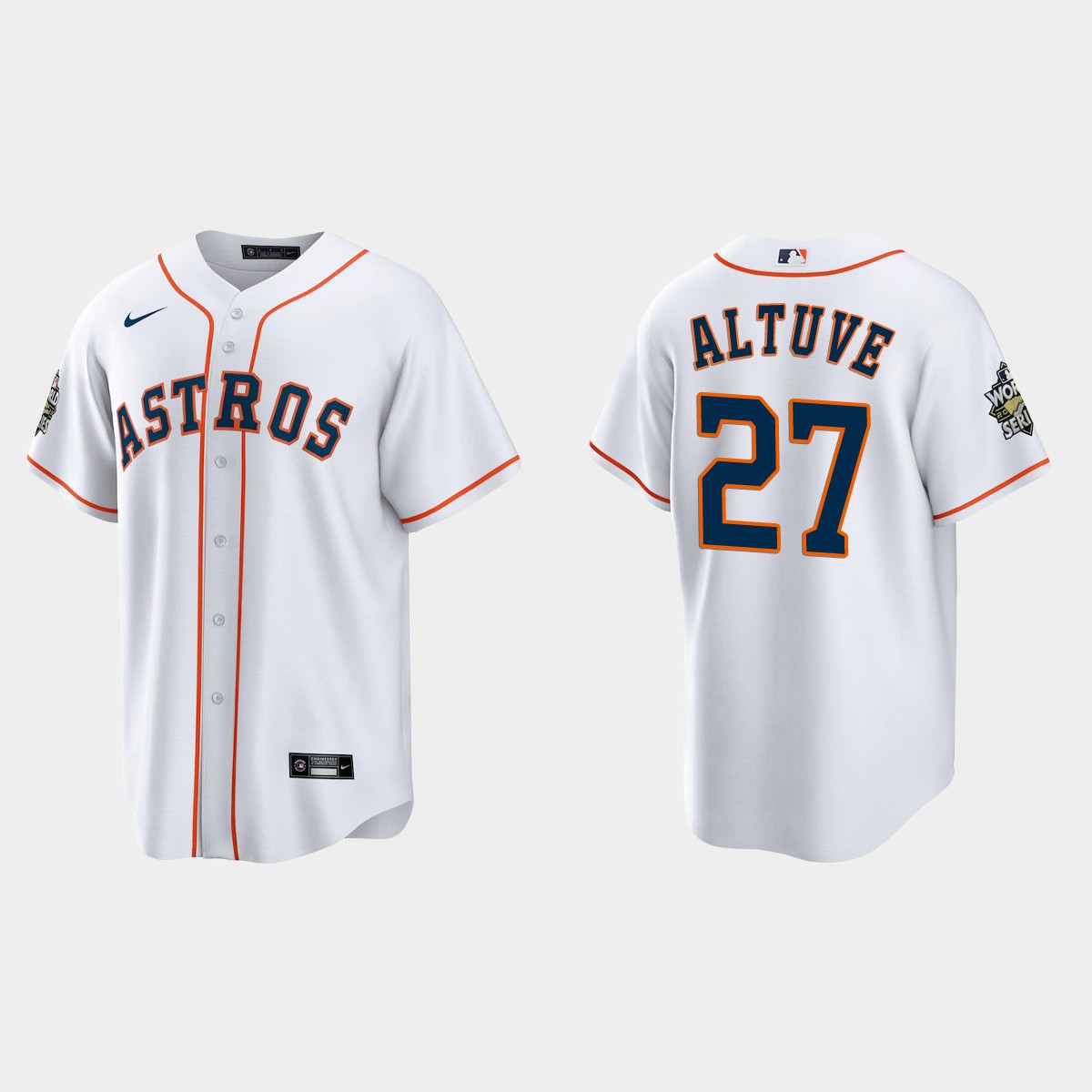 Houston Astros Jose Altuve 2022 World Series White Jersey