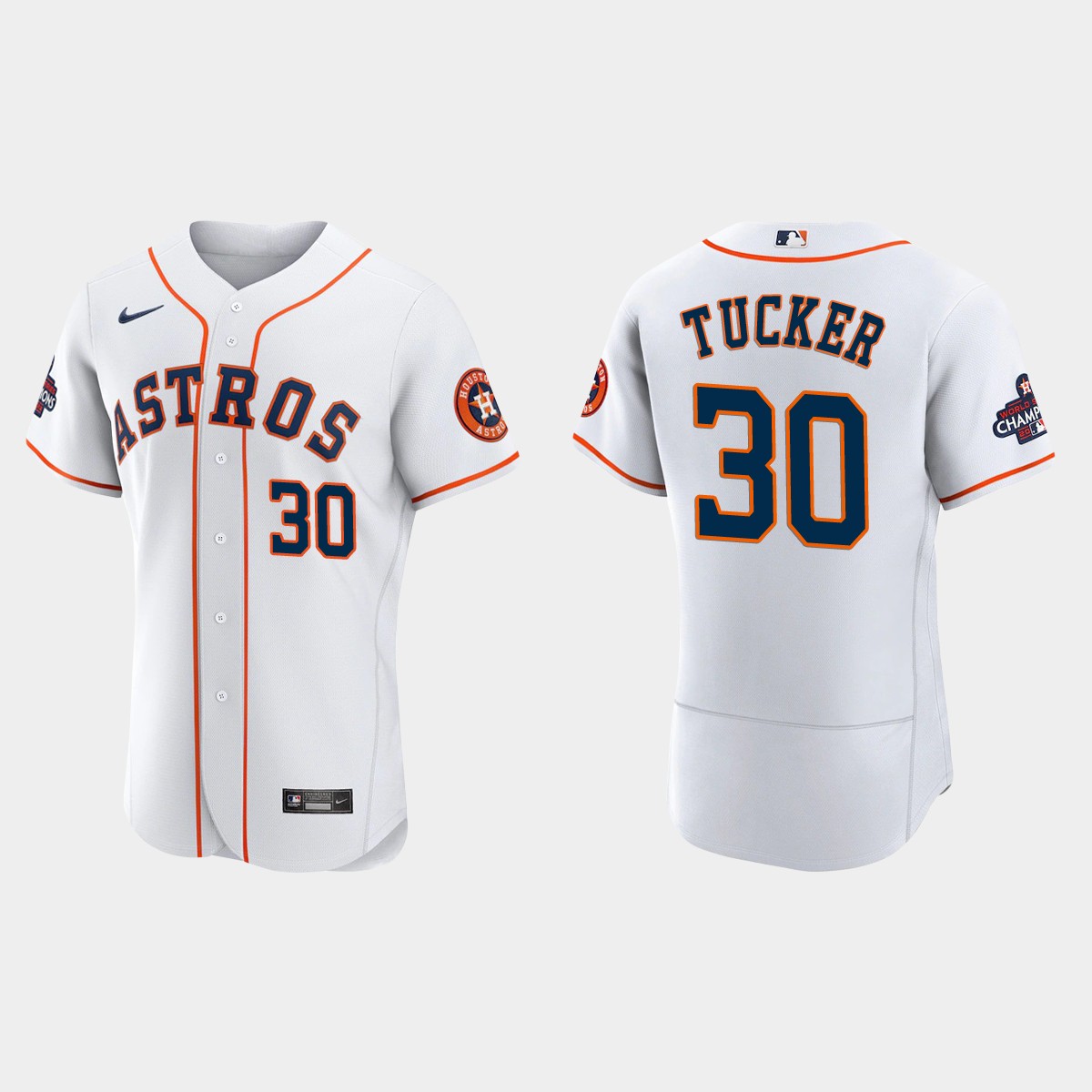 Houston Astros Kyle Tucker 2022 World Series Champions White Jersey