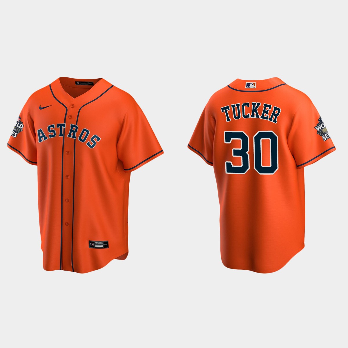 Houston Astros Kyle Tucker 2022 World Series Orange Jersey