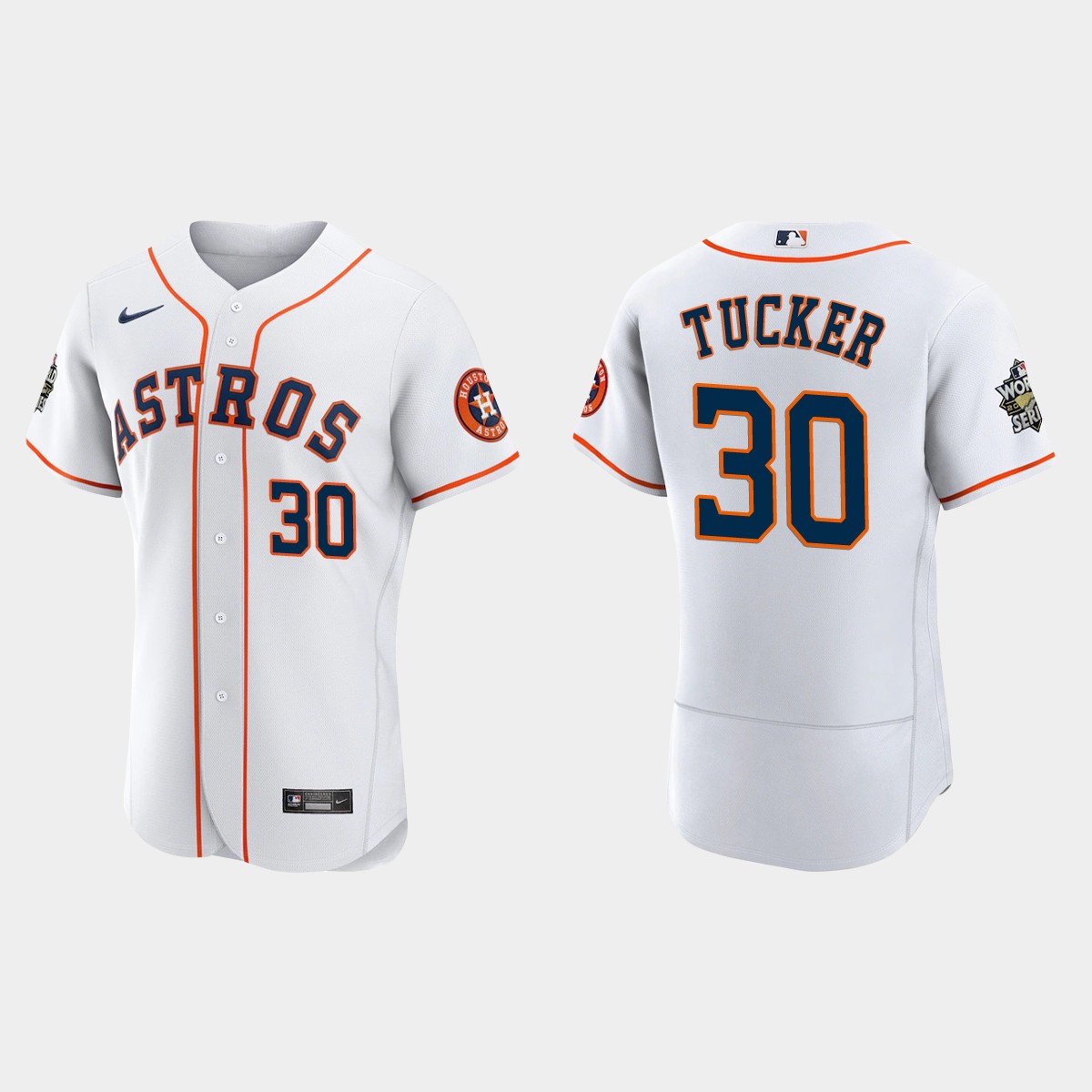 Houston Astros Kyle Tucker 2022 World Series White Jersey