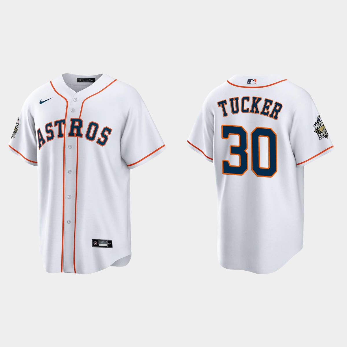 Houston Astros Kyle Tucker 2022 World Series White Jersey