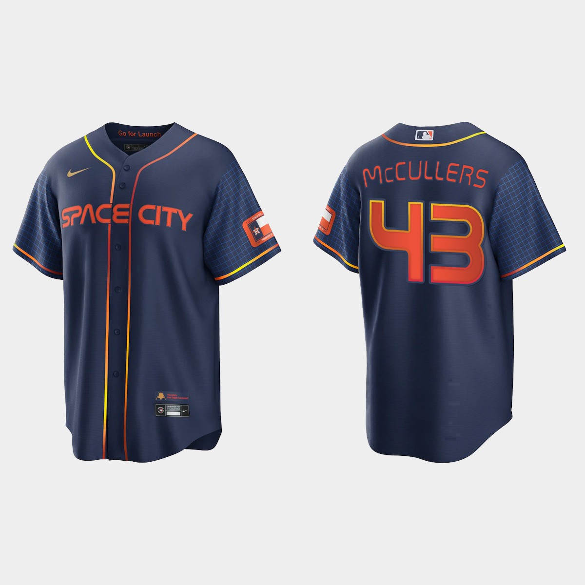 Houston Astros Lance McCullers 2022 City Connect Jersey - Navy
