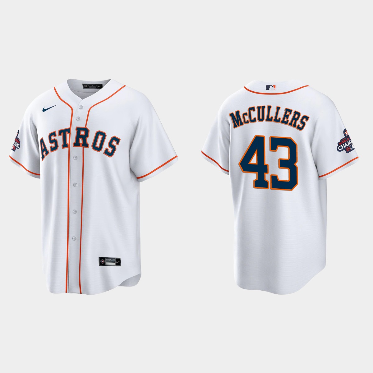 Houston Astros Lance McCullers 2022 World Series Champions White Jersey