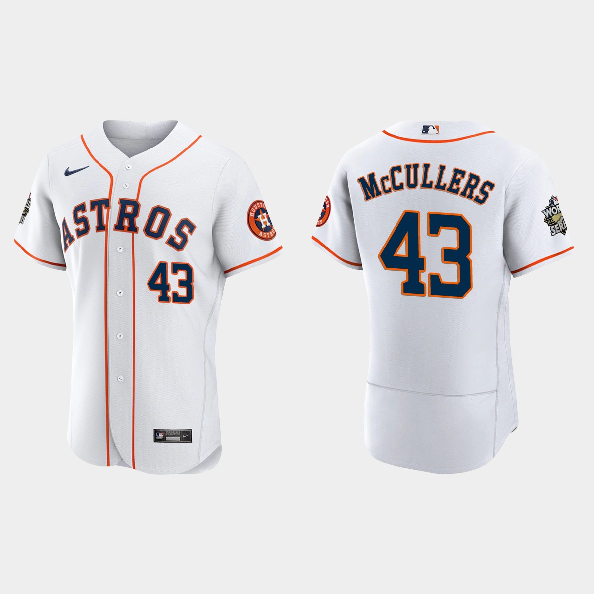 Houston Astros Lance McCullers 2022 World Series White Jersey