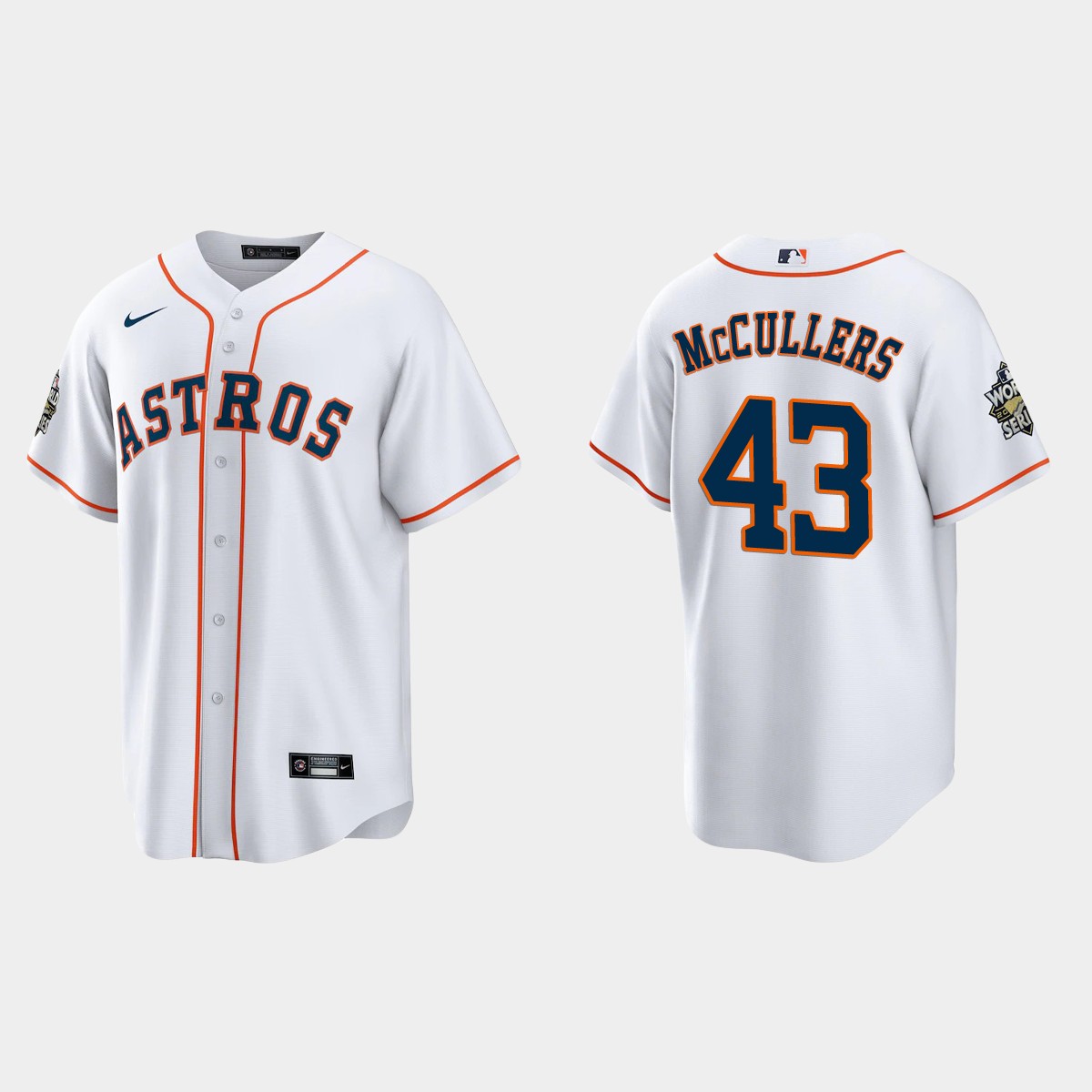 Houston Astros Lance McCullers 2022 World Series White Jersey