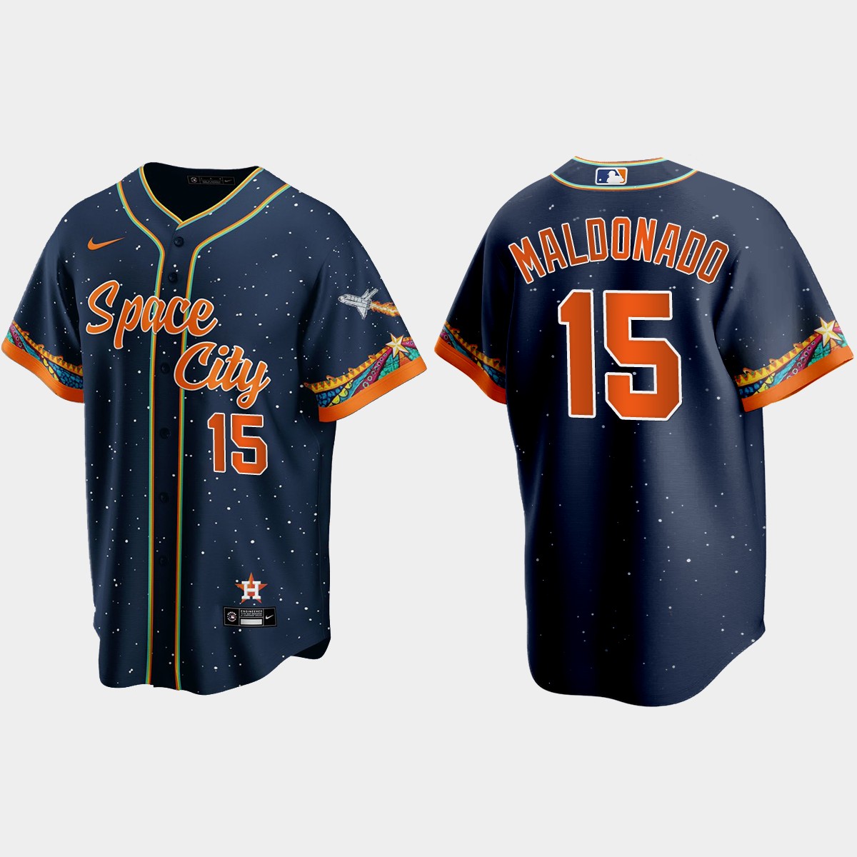 Houston Astros Martin Maldonado 2021 City Connect Jersey - Navy