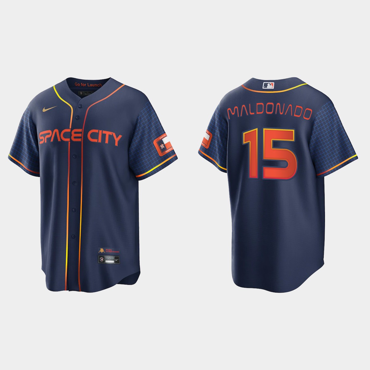 Houston Astros Martin Maldonado 2022 City Connect Jersey - Navy