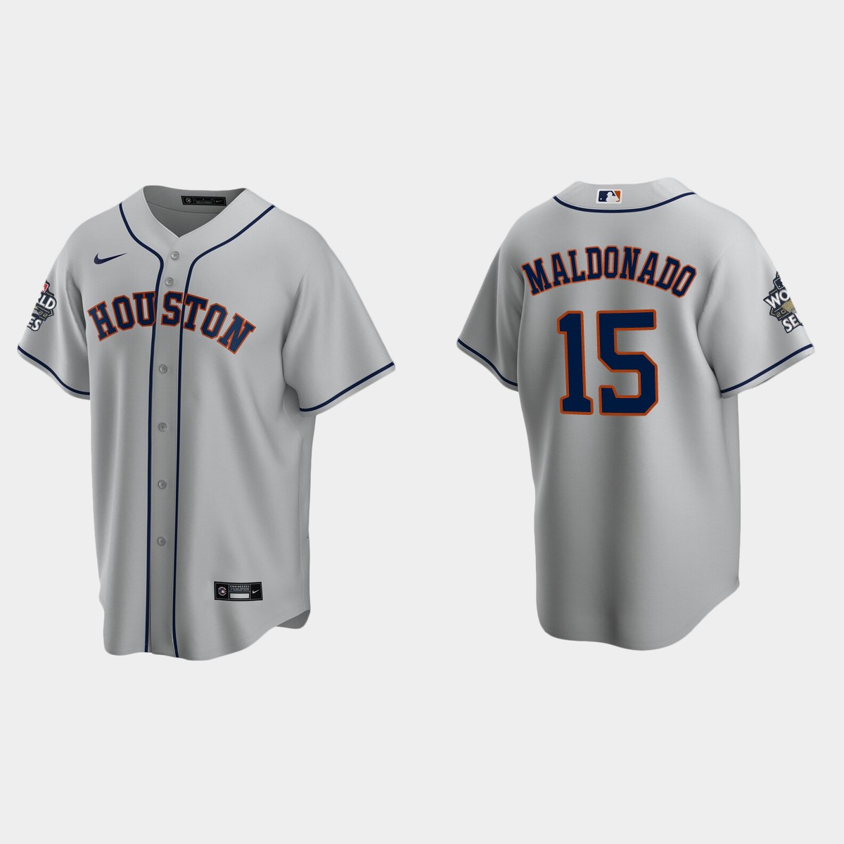 Houston Astros Martin Maldonado 2022 World Series Gray Jersey