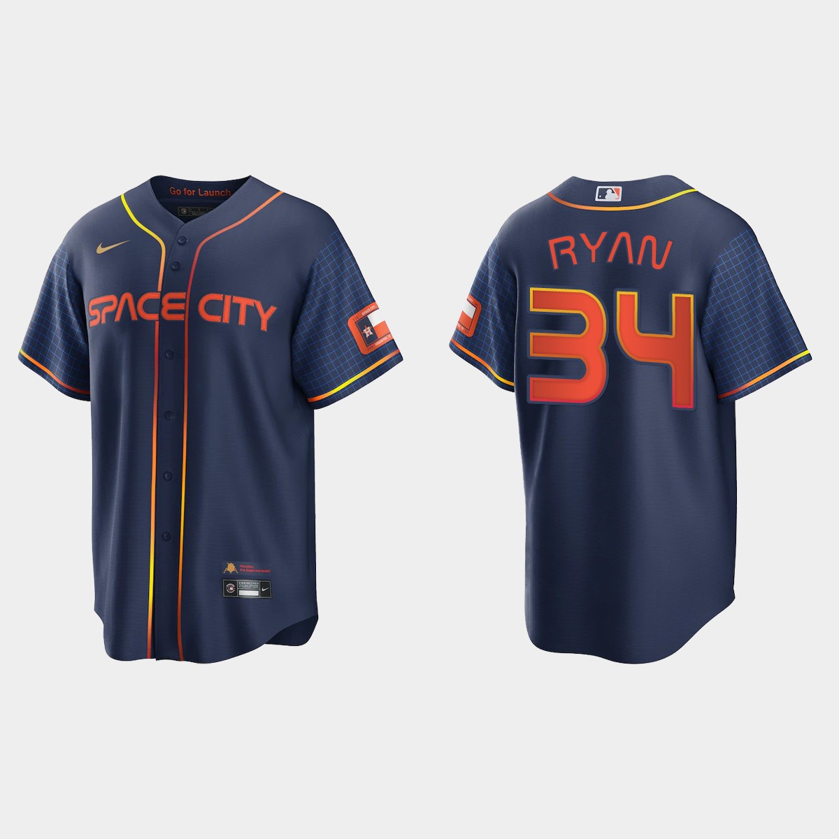 Houston Astros Nolan Ryan 2022 City Connect Jersey - Navy