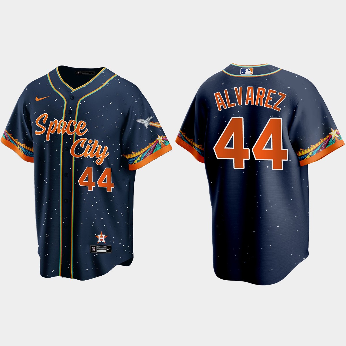 Houston Astros Yordan Alvarez 2021 City Connect Jersey - Navy