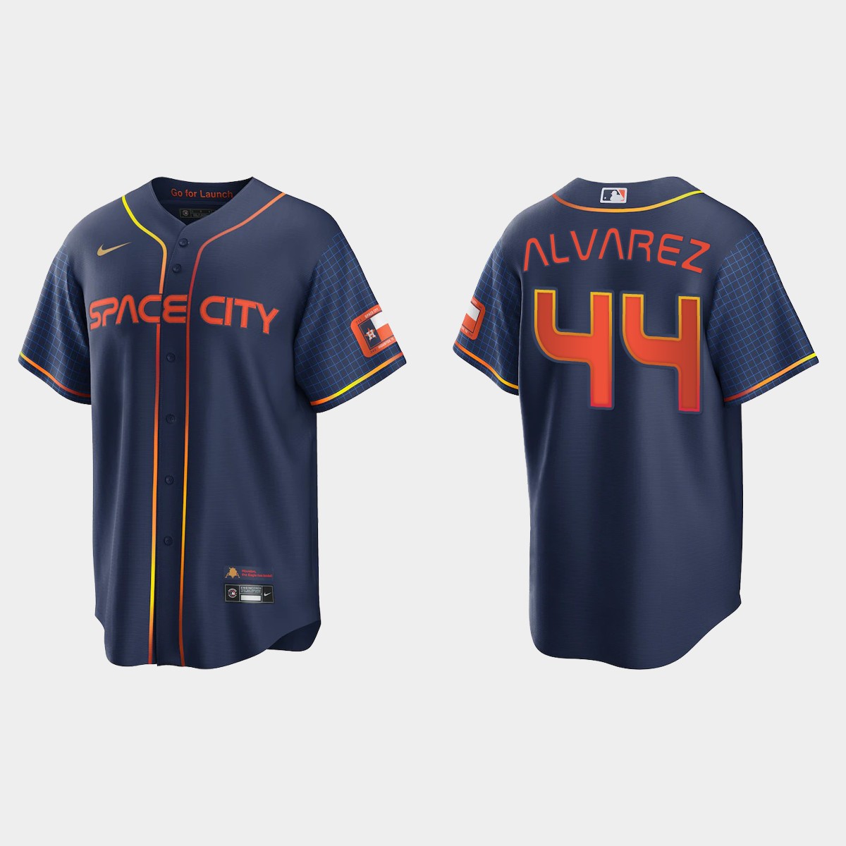 Houston Astros Yordan Alvarez 2022 City Connect Jersey - Navy