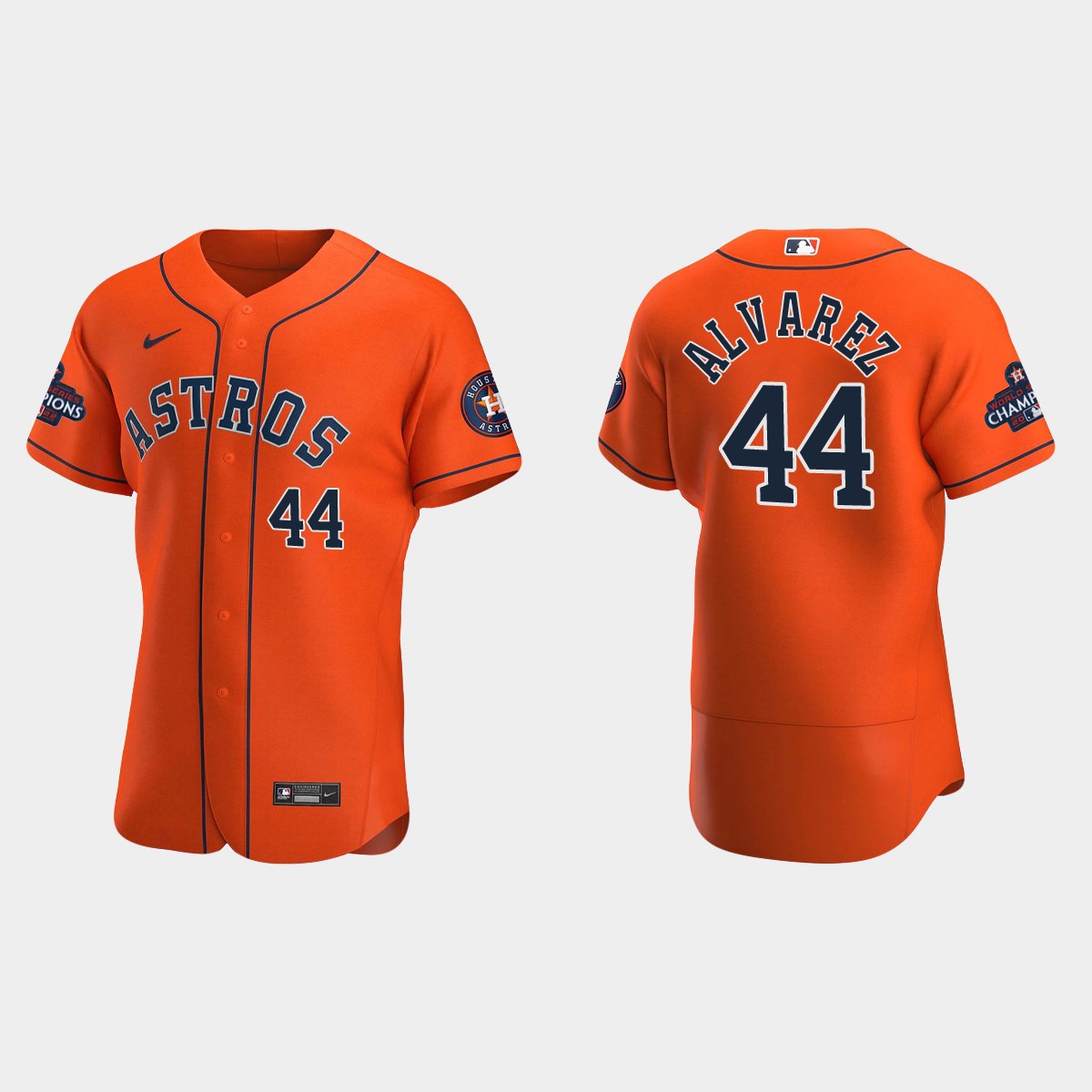 Houston Astros Yordan Alvarez 2022 World Series Champions Orange Jersey
