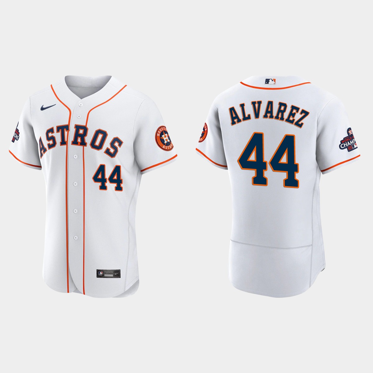 Houston Astros Yordan Alvarez 2022 World Series Champions White Jersey