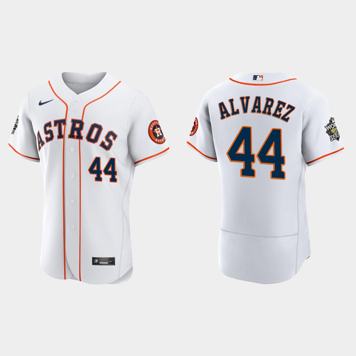 Houston Astros Yordan Alvarez 2022 World Series White Jersey