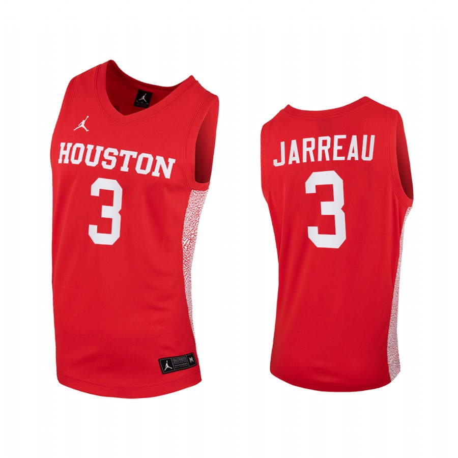 Houston Cougars DeJon Jarreau Red  2020-21 College  Jersey