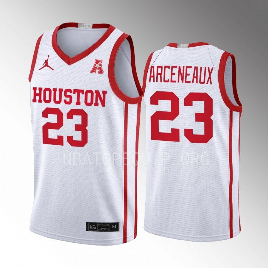 Houston Cougars Terrance Arceneaux Jersey 2022-23 Limited  White Home Uniform