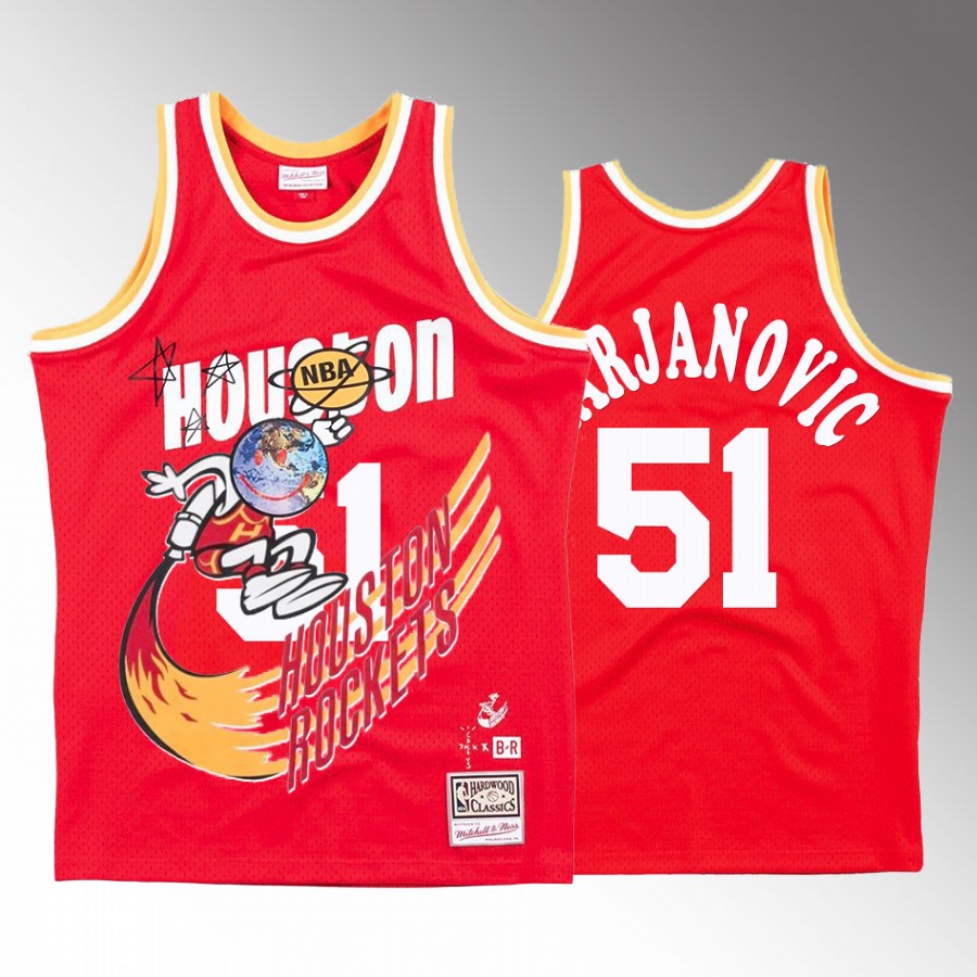 Houston Rockets Boban Marjanovic BR Remix Red Jersey #51 Fashion