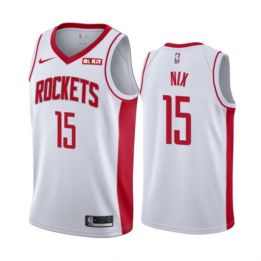Houston Rockets Daishen Nix #15 White 2021-22 Association Edition Jersey