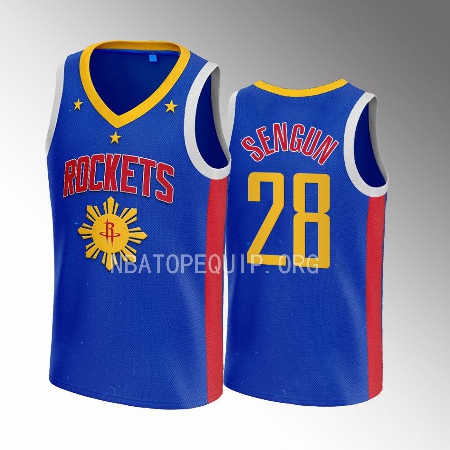 Houston Rockets Filipino Heritage Night Alperen Sengun Royal #28 Jersey 2022