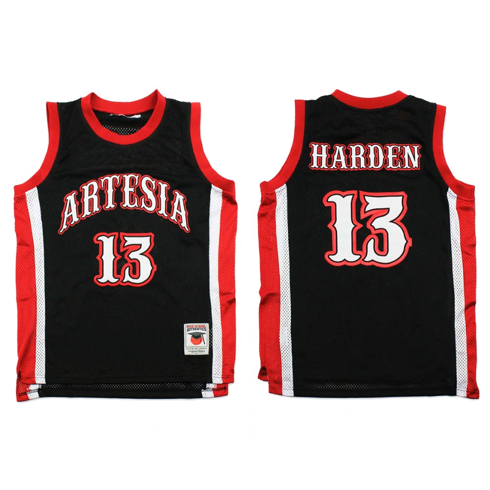 Houston Rockets James Harden Black Artesia High School  Jersey