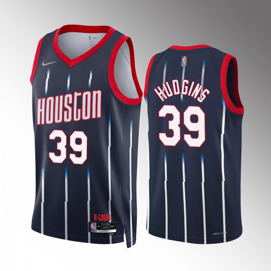 Houston Rockets Trevor Hudgins #39 City Edition Navy Jersey
