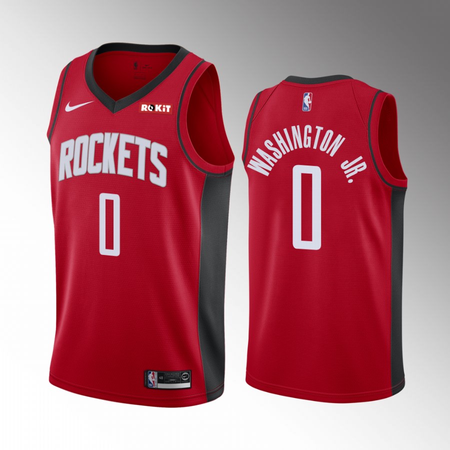 Houston Rockets TyTy Washington 2022 NBA Draft Kentucky Wildcats Red #0 Jersey Icon Edition