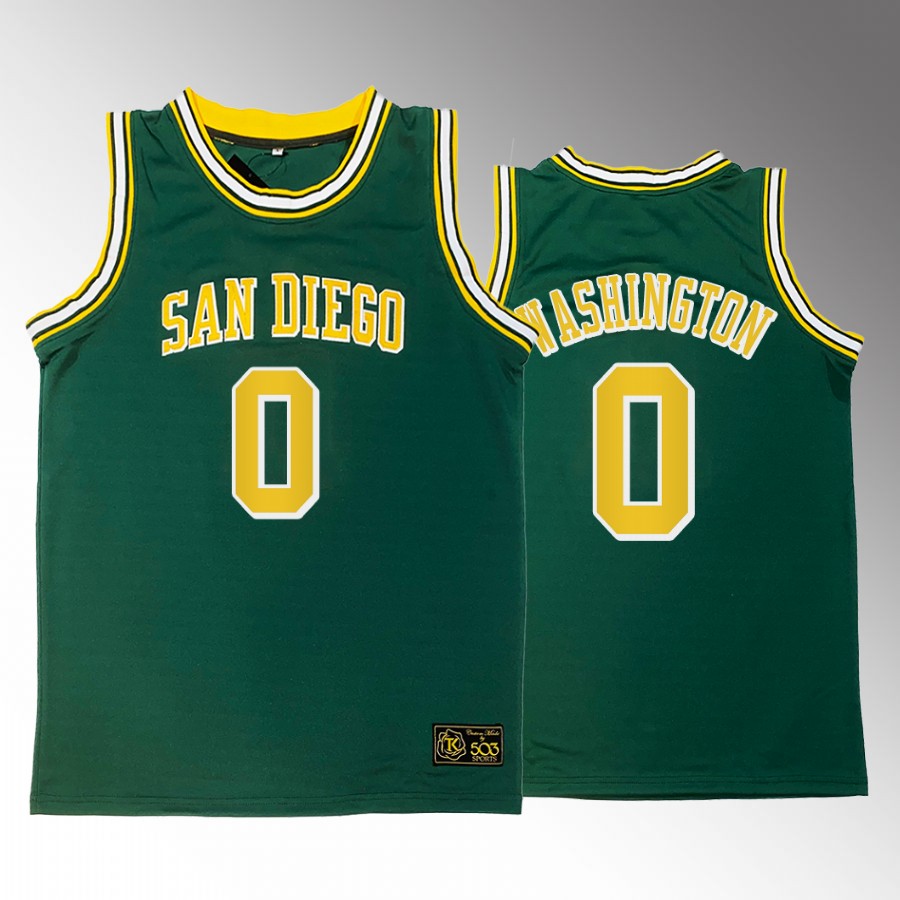 Houston Rockets TyTy Washington Heritage 1996-1971 #0 Green  Jersey