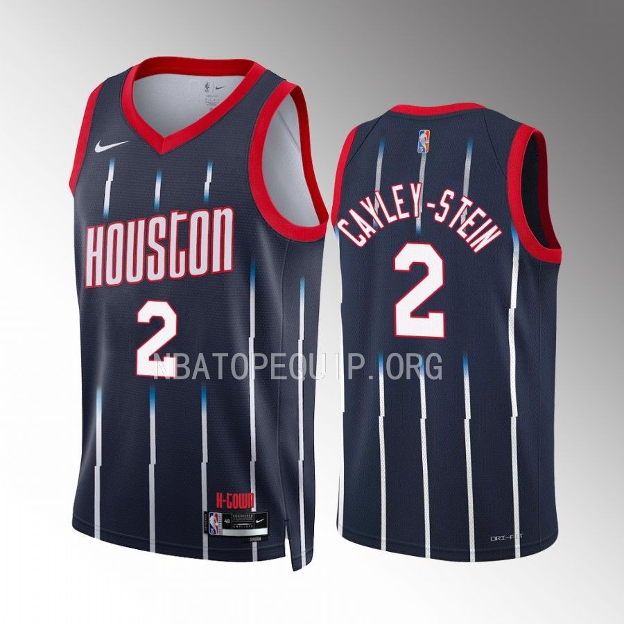 Houston Rockets Willie Cayley-Stein 2022-23 City Edition Navy #2 Jersey Swingman