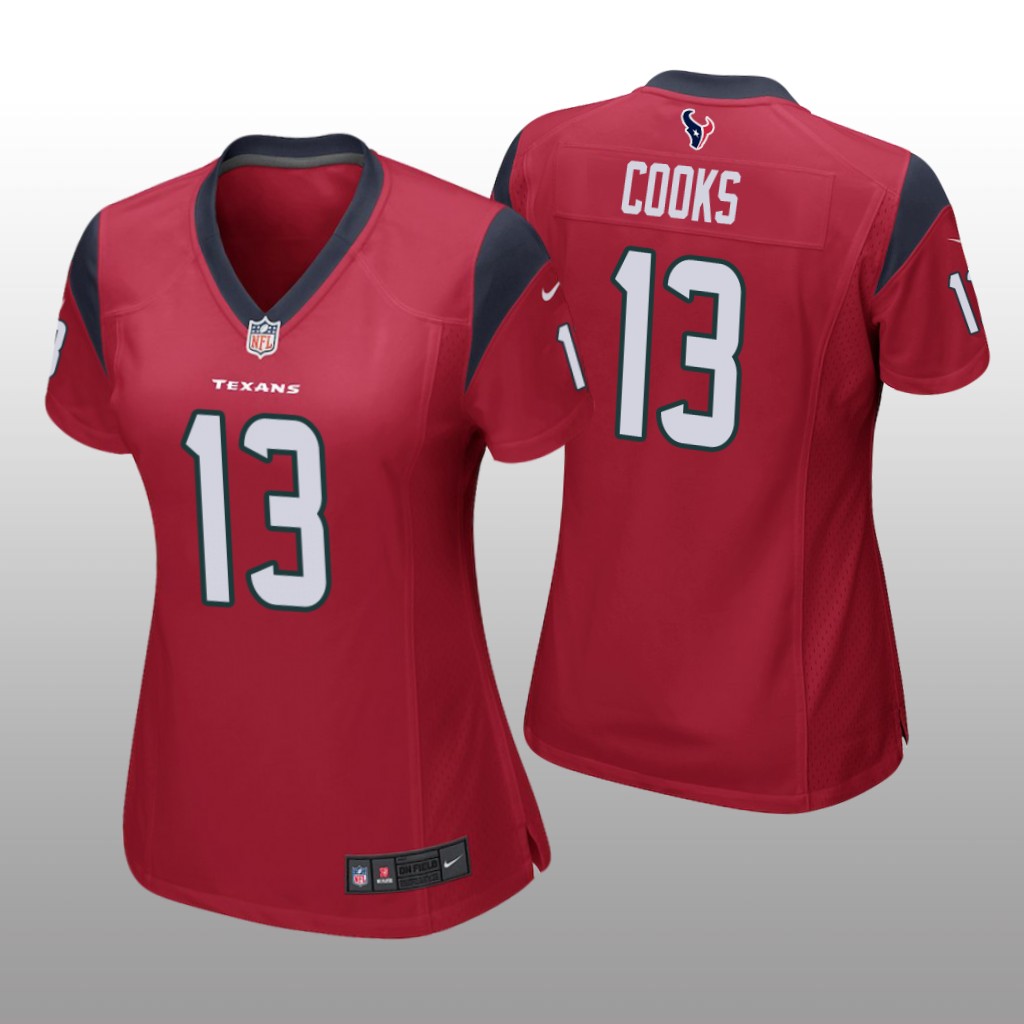 Houston Texans Brandin Cooks Red Jersey Game - Women's