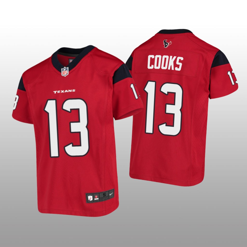 Houston Texans Brandin Cooks Red Jersey Game - Youth