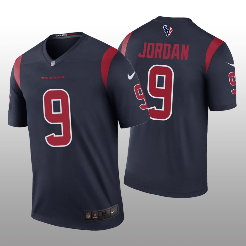 Houston Texans Brevin Jordan Navy Jersey Color Rush Legend - Men's
